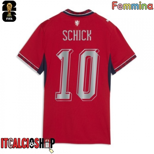 Repubblica Ceca Patrik Schick #10 Prima Maglia Femmina Mondiali 2026 Manica Corta